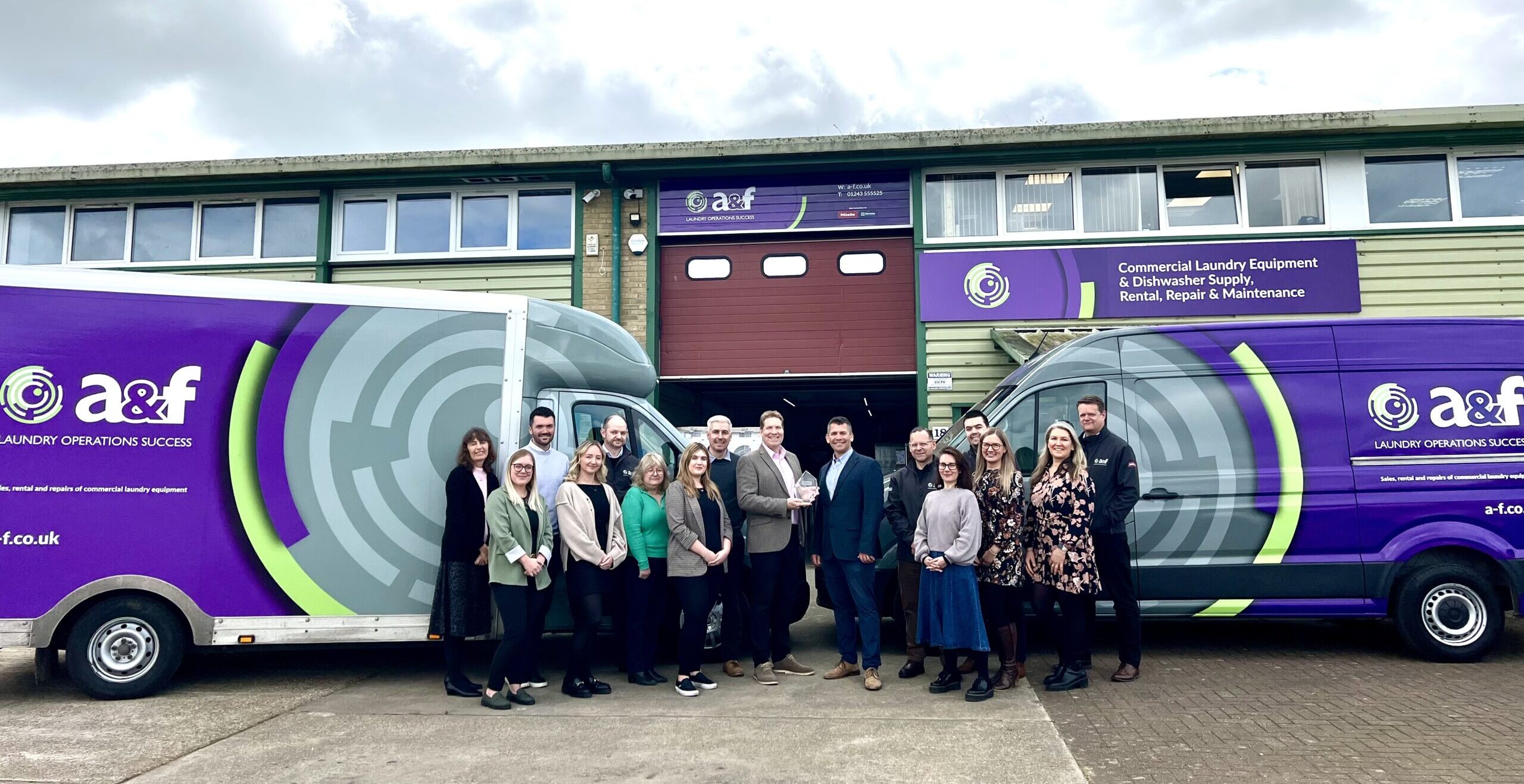 The a&f team supporting professional laundry and dishwashing operations